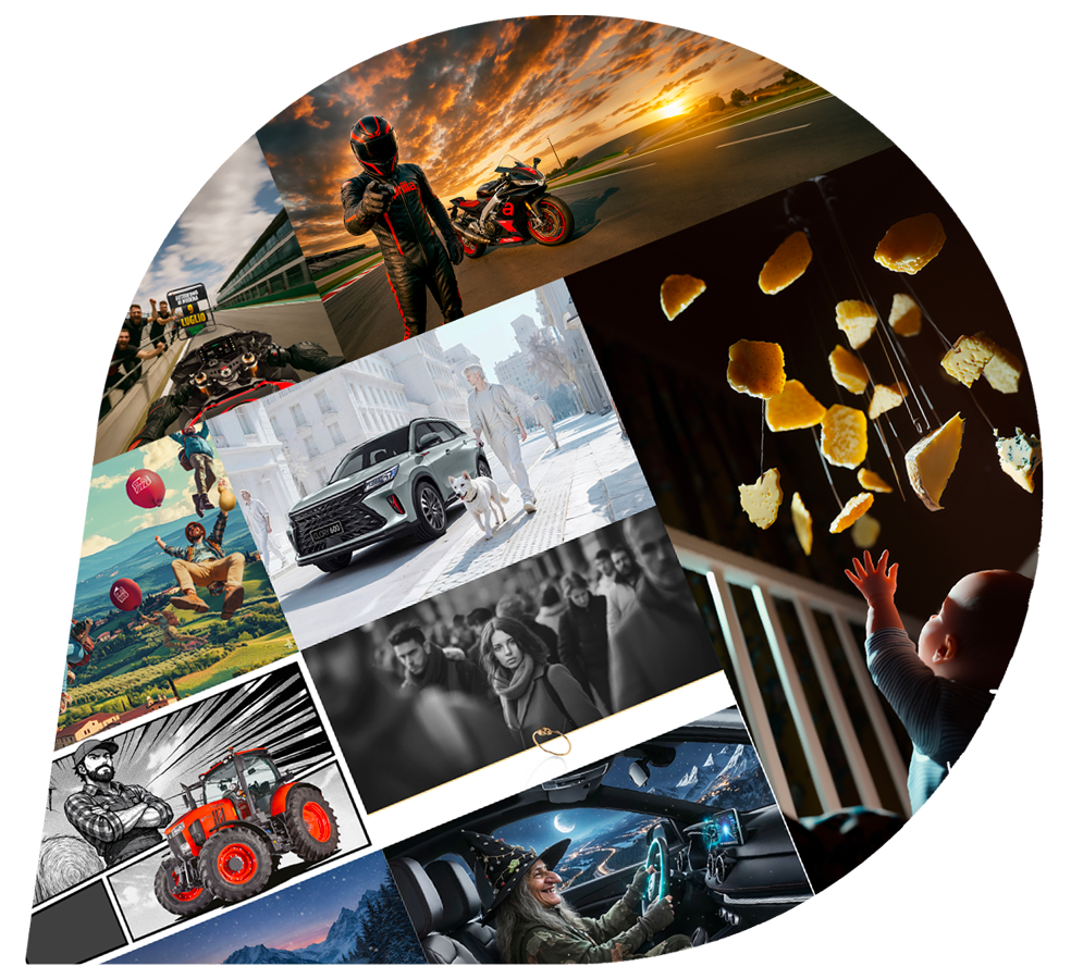 Immagini campagne create con l'intelligenza artificiale da PGW